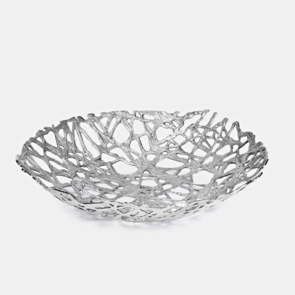 Marley Grand Mesh Bowl - Silver