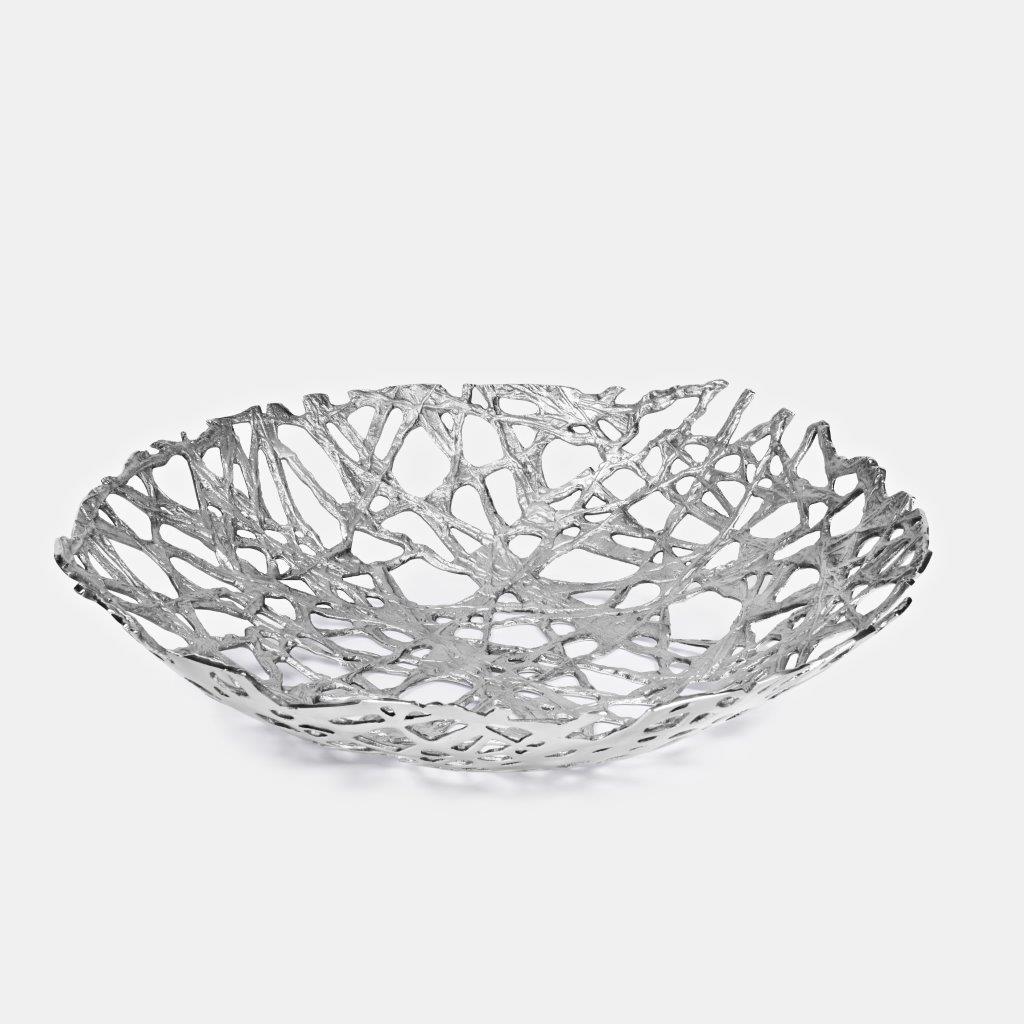 Marley Grand Mesh Bowl – Silver