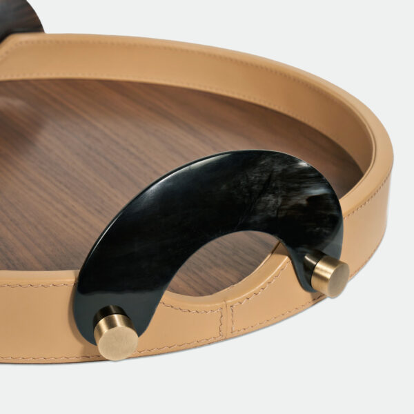 Maeve Round Tray - Camel - Image 2