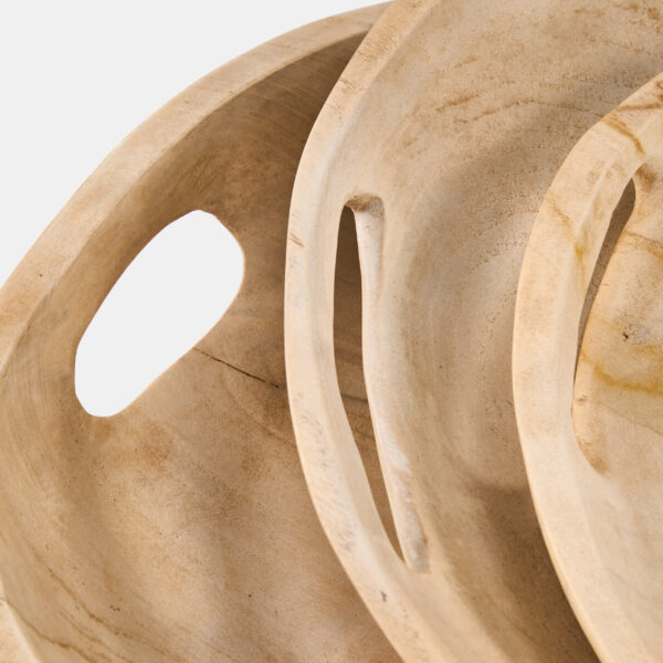 Phoenix Teak Trays - Whitewash - Image 3
