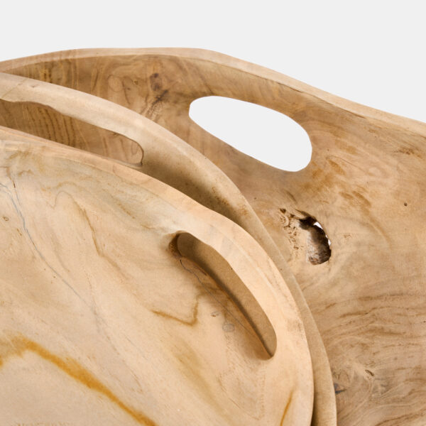 Phoenix Teak Trays - Whitewash - Image 4
