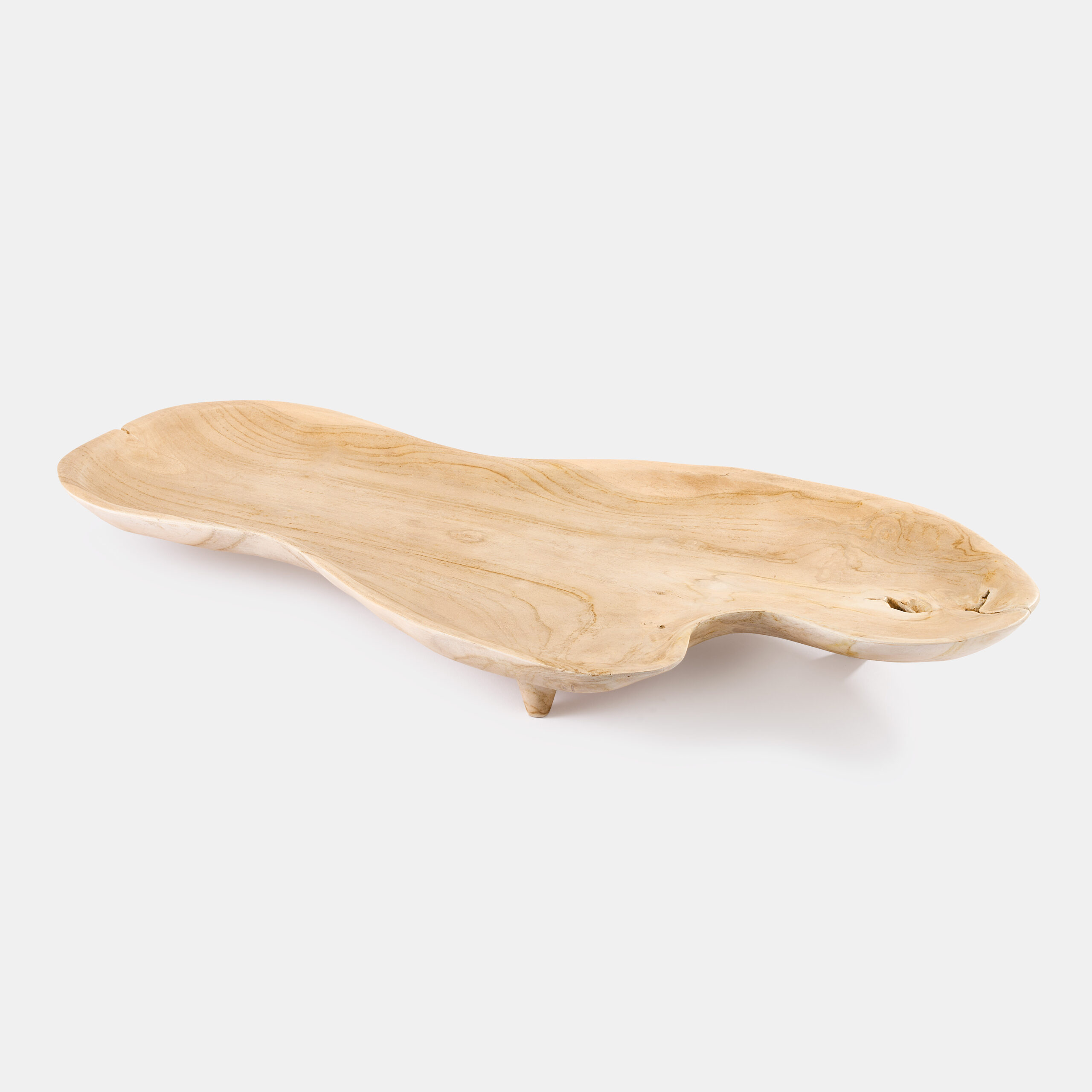 Roman Teak Tray – Whitewash