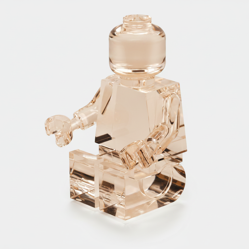 Brix Seated Figure/ Bookend – Blush