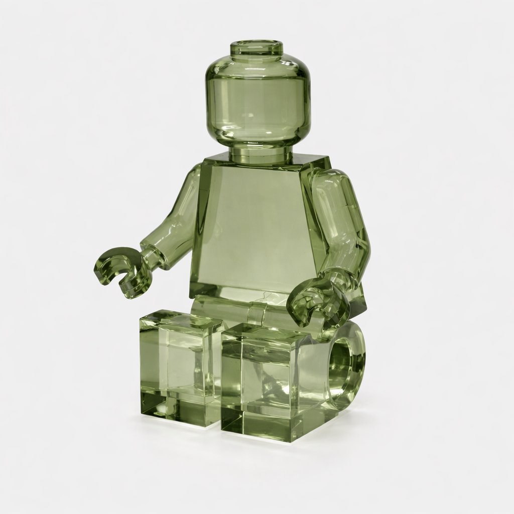 Brix Seated Figure/ Bookend – Fern