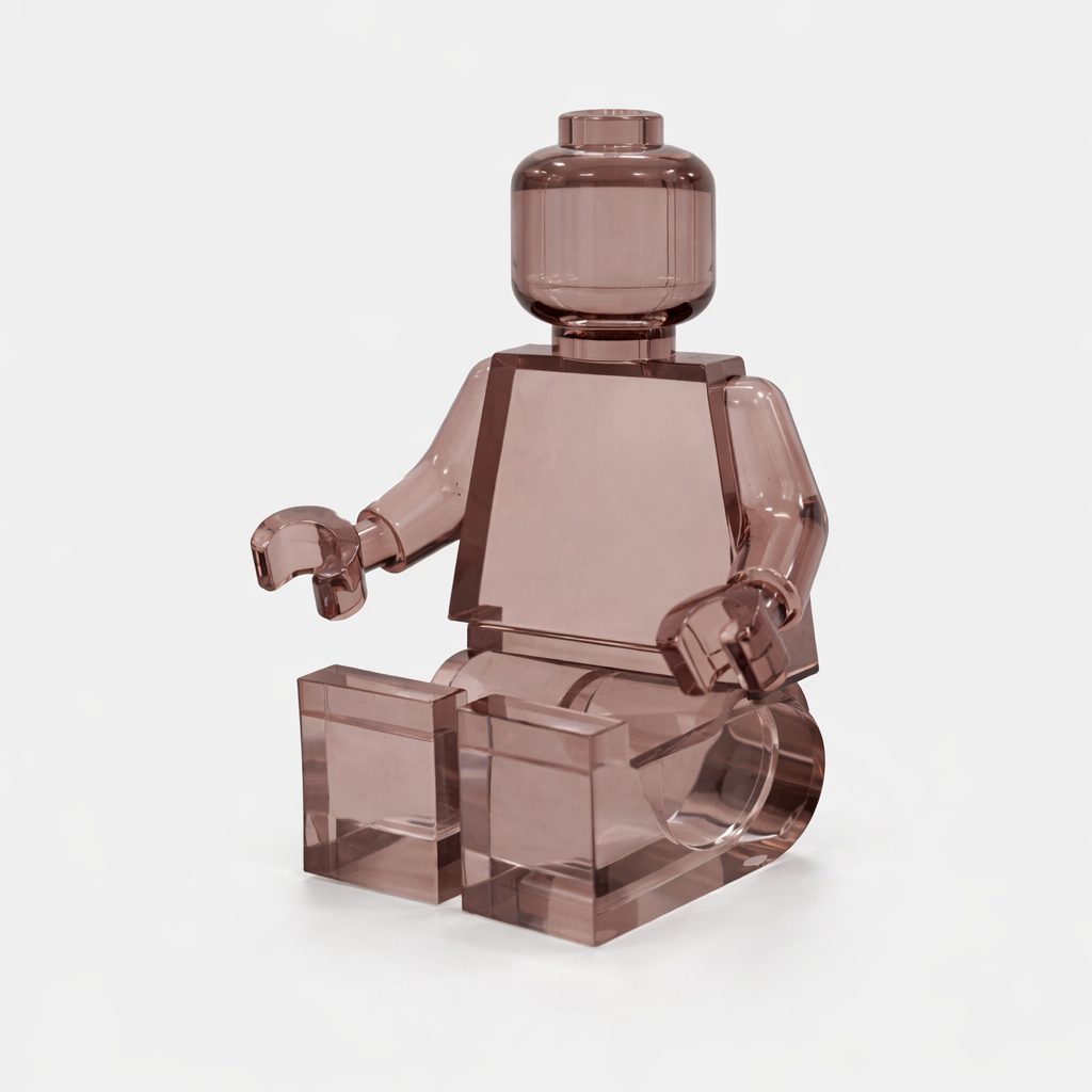 Brix Seated Figure/ Bookend – Topaz